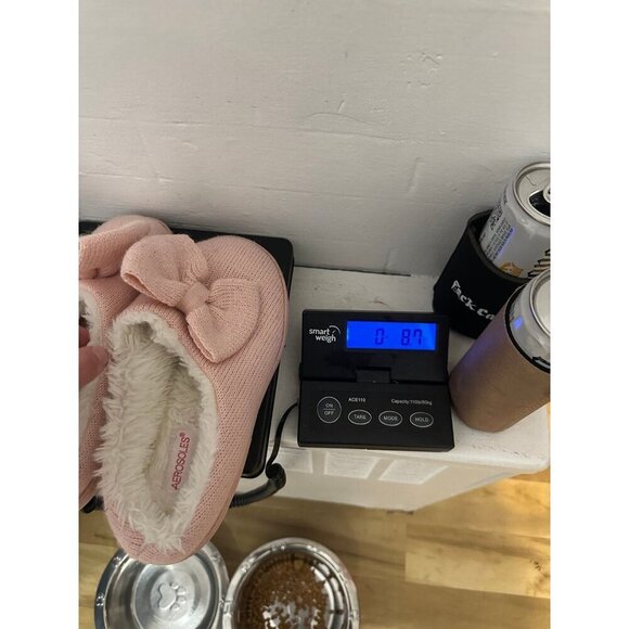 Aerosoles Pink Knit Slippers with Bow – Size Small (5-6) - Picture 12 of 12